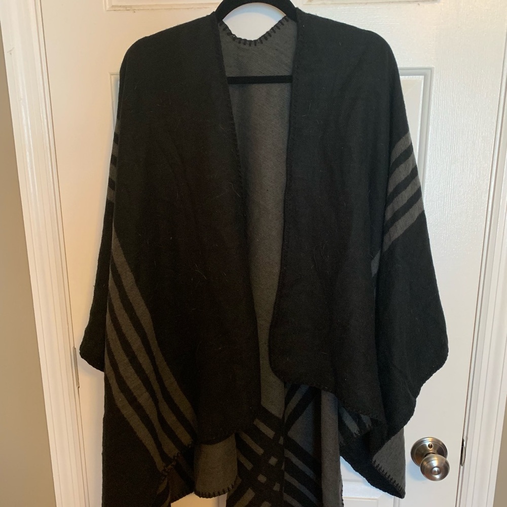 Reversible Blanket Poncho